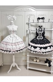 Rabbit Fruit Taro Balls Polka Pup JSK and One Piece(Reservation/3 Colours/Full Payment Without Shipping)